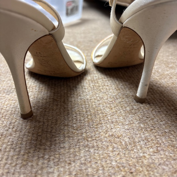 Jimmy choo as satin and crystal high heel wedding shoes - Picture 4 of 4